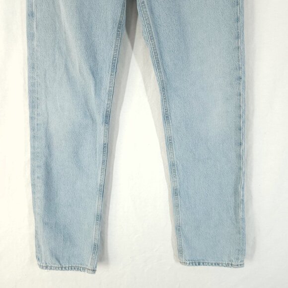 AGOLDE 90's Loose Fit Jeans Womens 22 Light Wash Button Fly Straight Leg - Picture 12 of 14